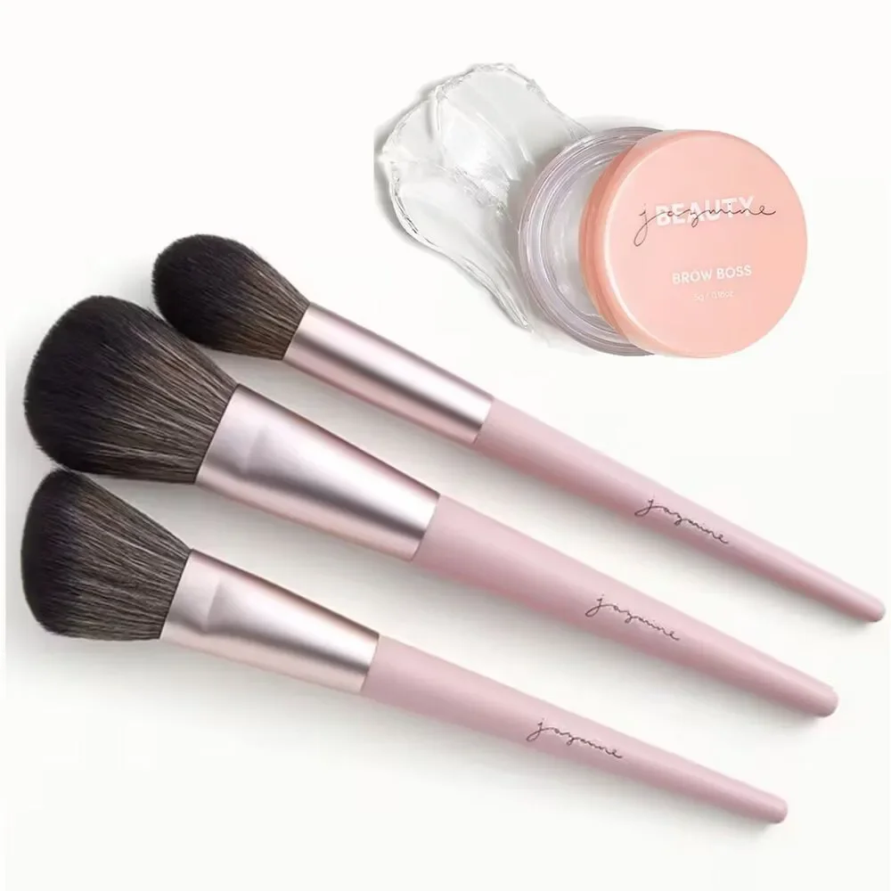 NIB Complexion Brush Trio & Brow Boss Styling Wax in Clear (5g) - Jazmine Beauty